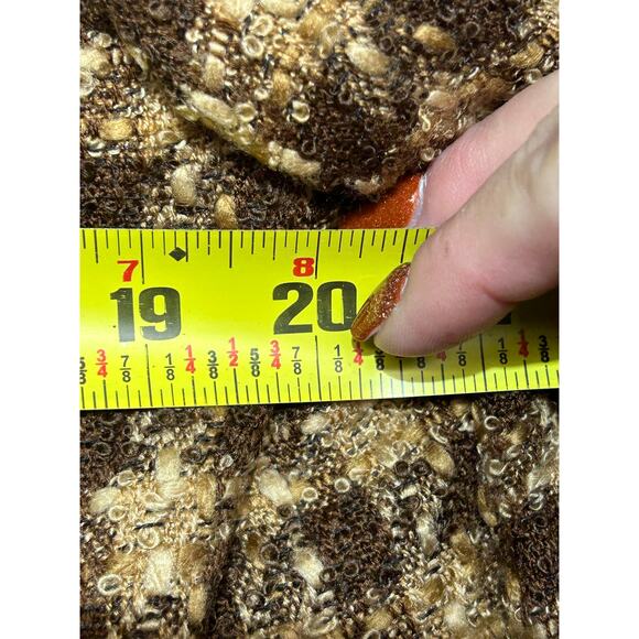 Women's Kasper Tweed Brown Suit Lined Jacket Size Small Excellent Condition - Picture 5 of 8